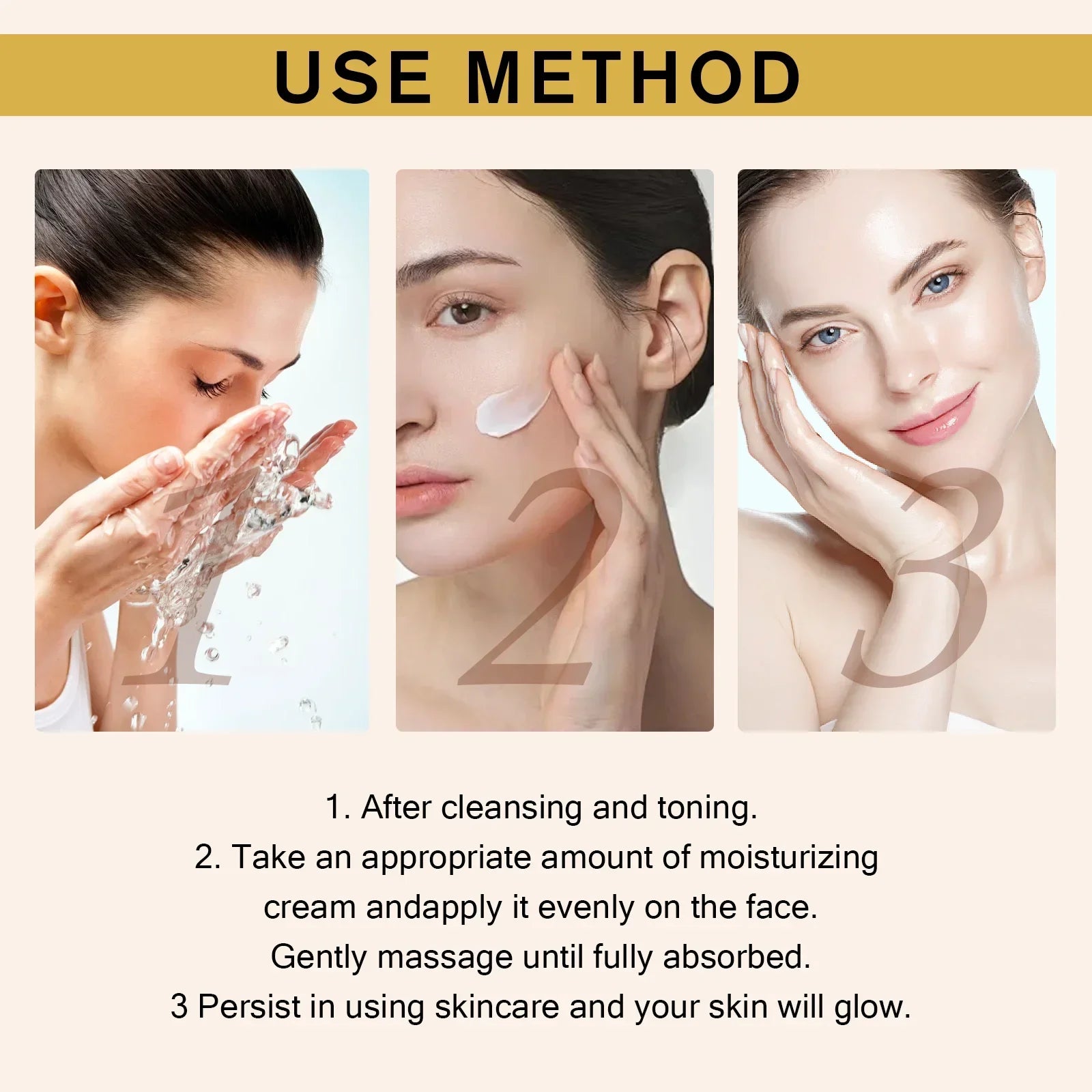 Crema Hidratante de Arroz Coreano - Antiedad con Ácido Hialurónico 50g