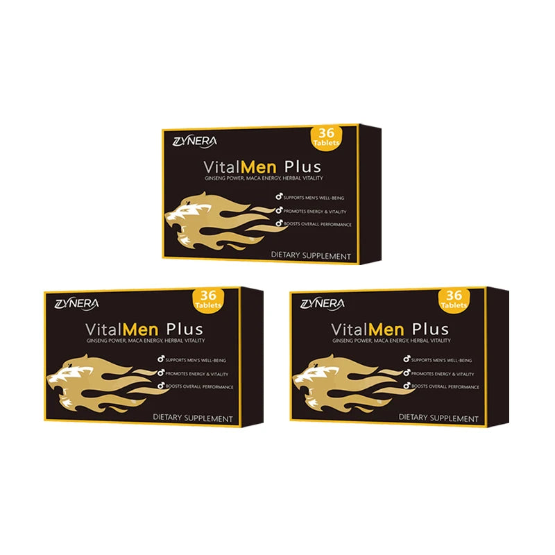 Suplemento Masculino ZYNERA con Shilajit, Ashwagandha, Maca Negra y Saw Palmetto | Energía, Resistencia y Vitalidad Diaria