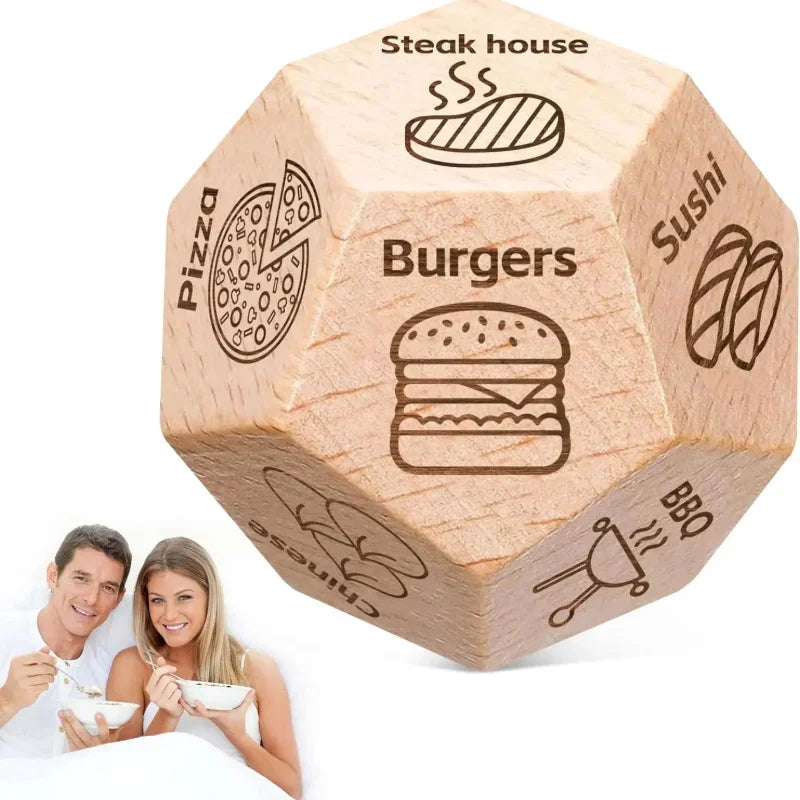 Regalos de San Valentín para Él y Ella, Dados para Tomar Decisiones sobre la Comida para una Cita Romántica, Regalos Divertidos para Parejas, Novios, Aniversario, Cumpleaños