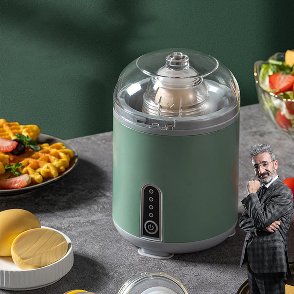 Batidora de huevos eléctrica, agitador de huevos, máquina para hacer huevos dorados, mezcla automática de huevos, blanco y y yema, suministros de cocina, homogeneizador de huevos