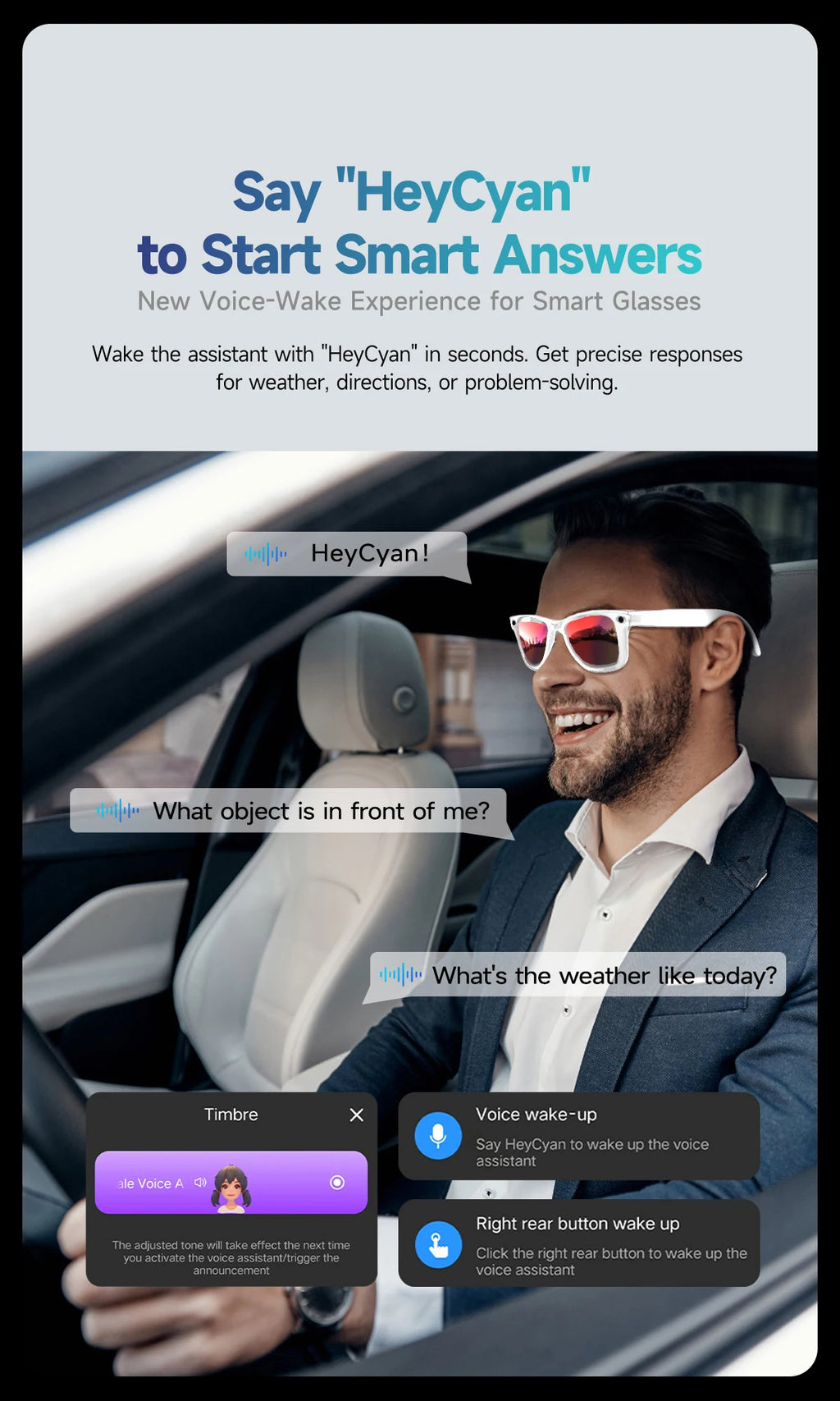 Gafas Inteligentes AI con Cámara 800W - Lentes Fotocromáticos, Traducción y Llamadas Bluetooth