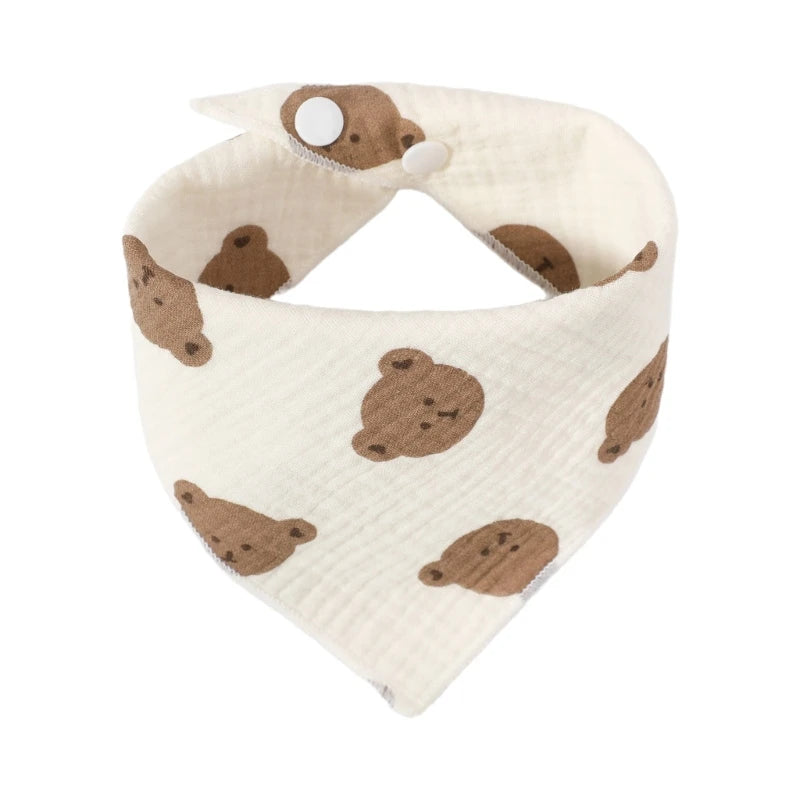 Toallitas de Muselina para Bebé - Baberos Absorbentes con Diseños de Animales