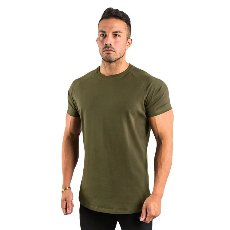 Camiseta deportiva para hombre, camiseta deportiva de manga corta para culturismo y correr, ropa deportiva para hombre, camisetas de entrenamiento para hombre, camisetas de verano para gimnasio