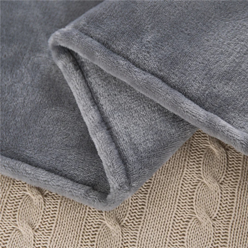 Funda de Almohada Larga de Franela Suave - Funda para Almohada de Cuerpo 180x45cm