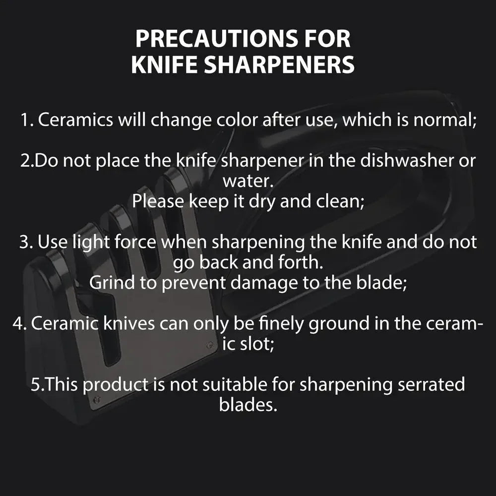 Afilador de cuchillos de cocina de 4 segmentos, Base antideslizante portátil multifuncional, accesorios de utensilios de cocina para el hogar