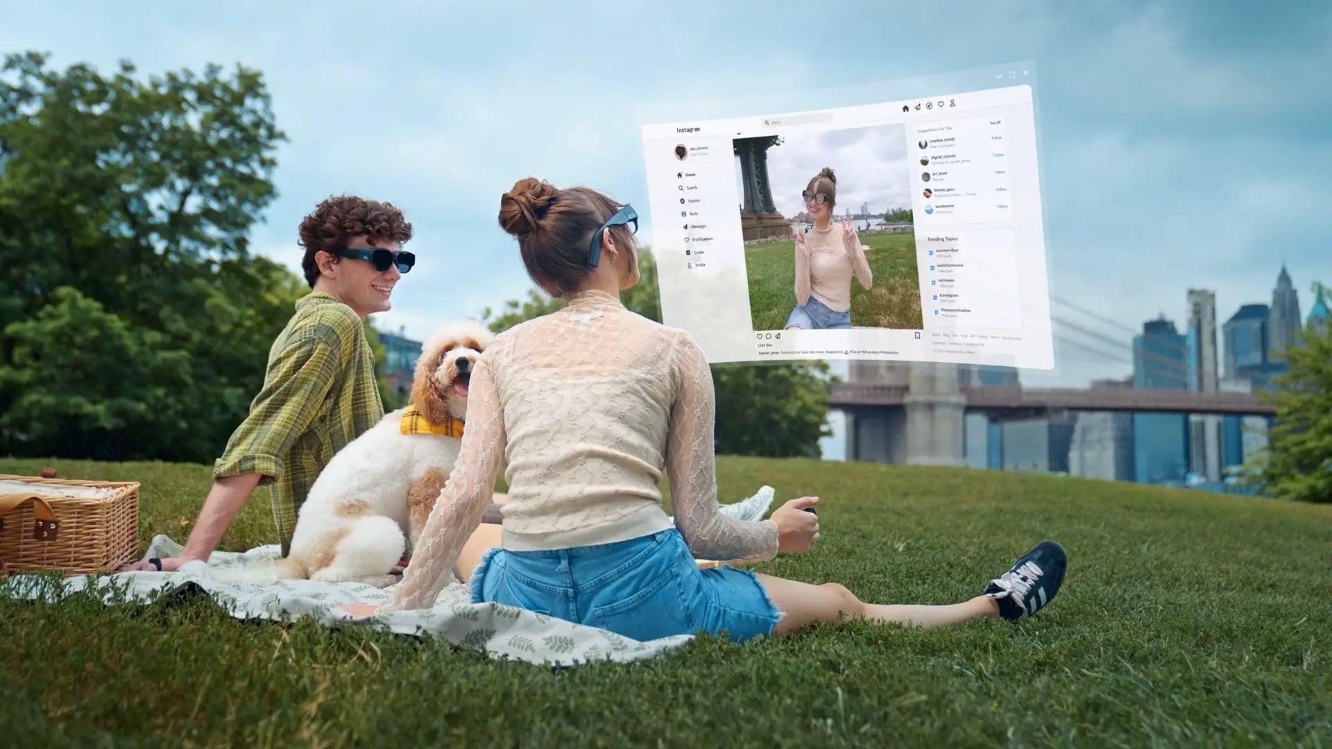 Gafas Inteligentes AR INMO AIR 3 - Realidad Aumentada 1080P con Cámara 16MP y Android