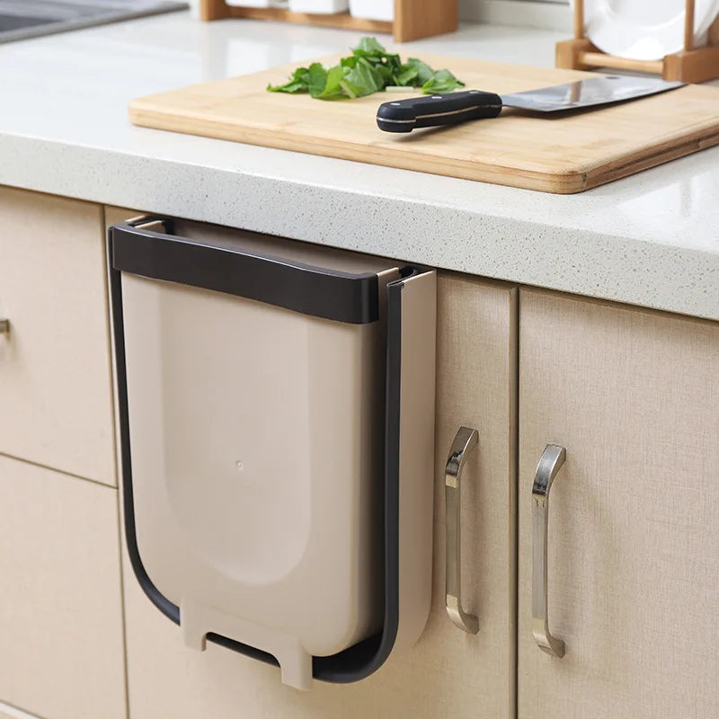 Bote de basura para coche de cocina, cubo de basura plegable, cubo de basura, cubo de basura, cubo de basura, cubo de reciclaje para cocina