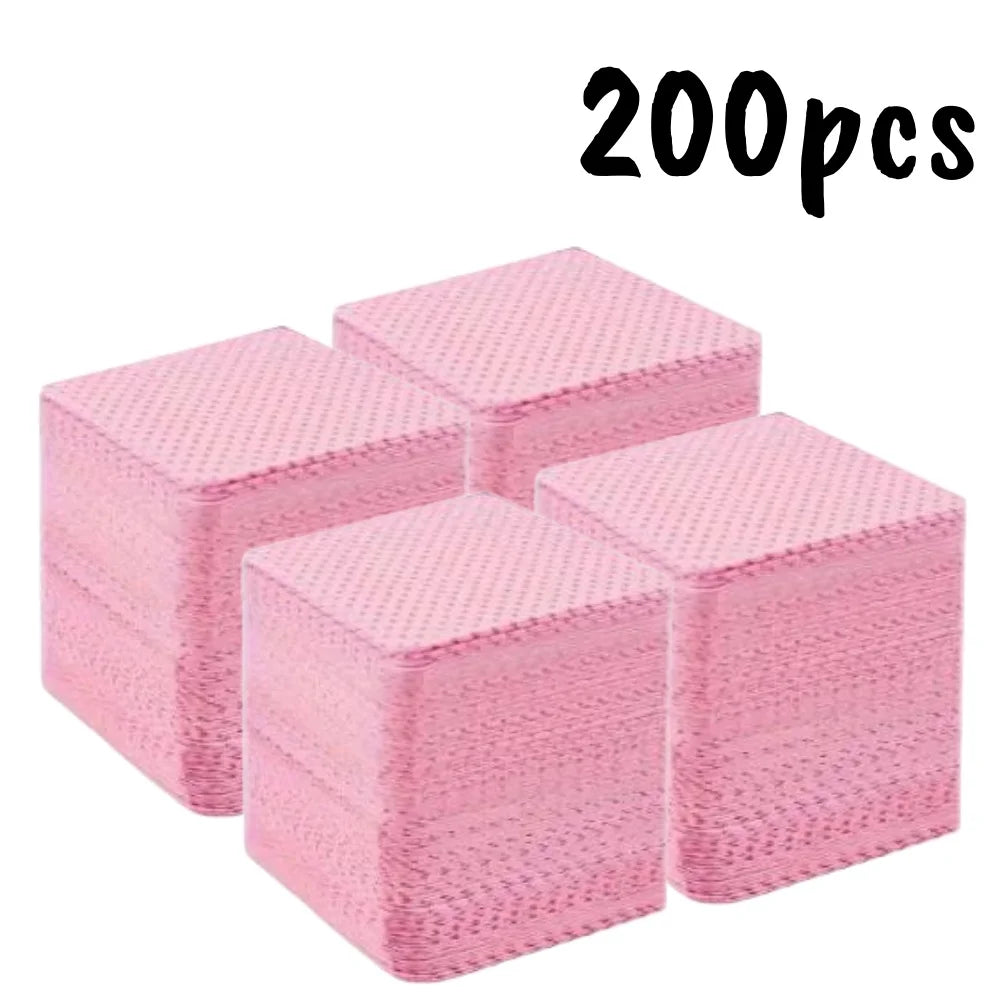 Toallitas para Uñas sin Pelusa - Limpieza Profesional para Manicure (200 pcs)