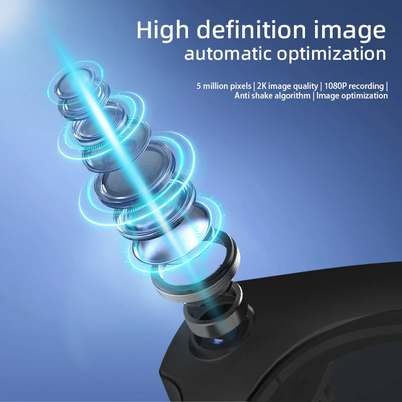 Gafas inteligentes AI, traducción AI, cámara HD de 8MP, imagen de disparo 4K, grabación de conversación, escucha de música, novedad de 2026