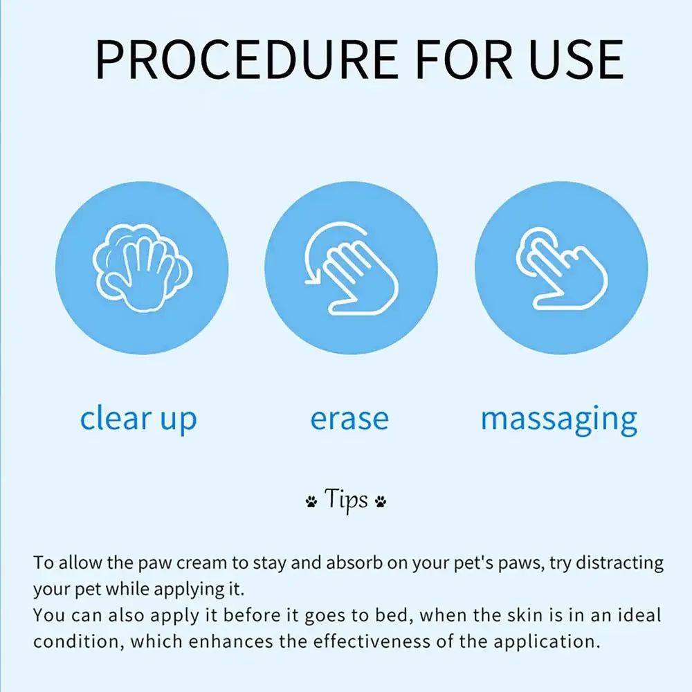 Bálsamo para patas de gatos, 50g, crema protectora para patas de perros y gatos, Protector de nariz para mascotas, hidratante, grietas para mascotas, accesorios de reparación de pies para gatos