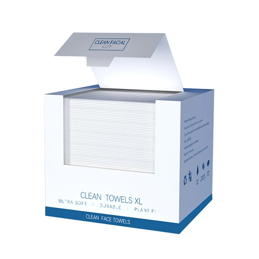 Toallitas Faciales Desechables 26x30cm - Limpieza Profunda Gruesas (40 pcs)