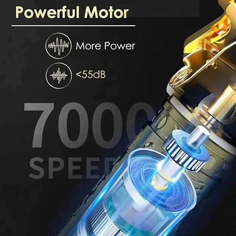 Cortadora de Cabello Profesional Inalámbrica USB - Recargable con Carga Rápida