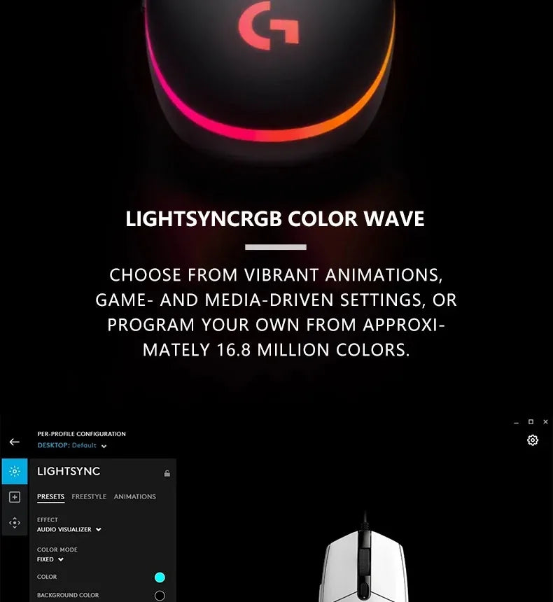 🖱️ Mouse Gamer con Cable Logitech G203 Precisión Profesional, 6 Botones Programables y Diseño Ergonómico