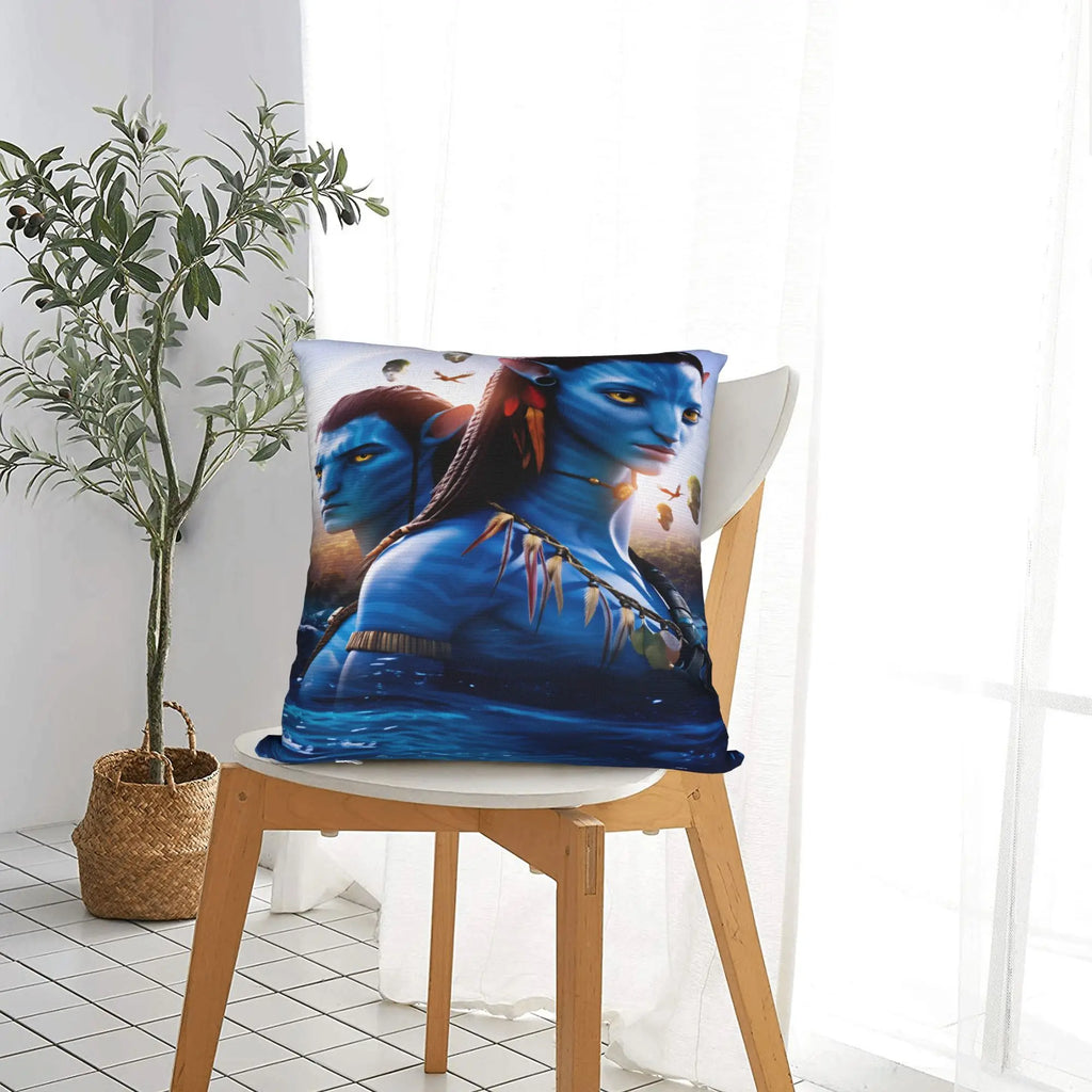 🌊 Funda de Almohada Decorativa Avatar: The Way of Water Suave, Moderna y de Estilo Retro | Ideal para Sofá y Dormitorio