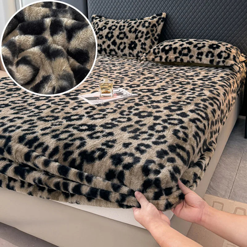 ❄️ Sábana Bajera de Felpa Gruesa para Invierno Ultra Suave, Cálida y Ajustable | Protector de Colchón (Sin Fundas)