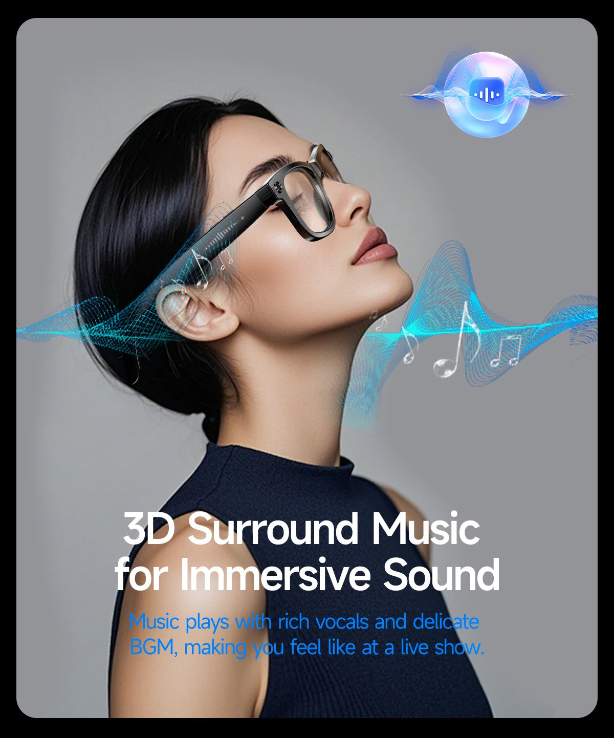 Gafas Inteligentes AI con Cámara 800W - Lentes Fotocromáticos, Traducción y Llamadas Bluetooth