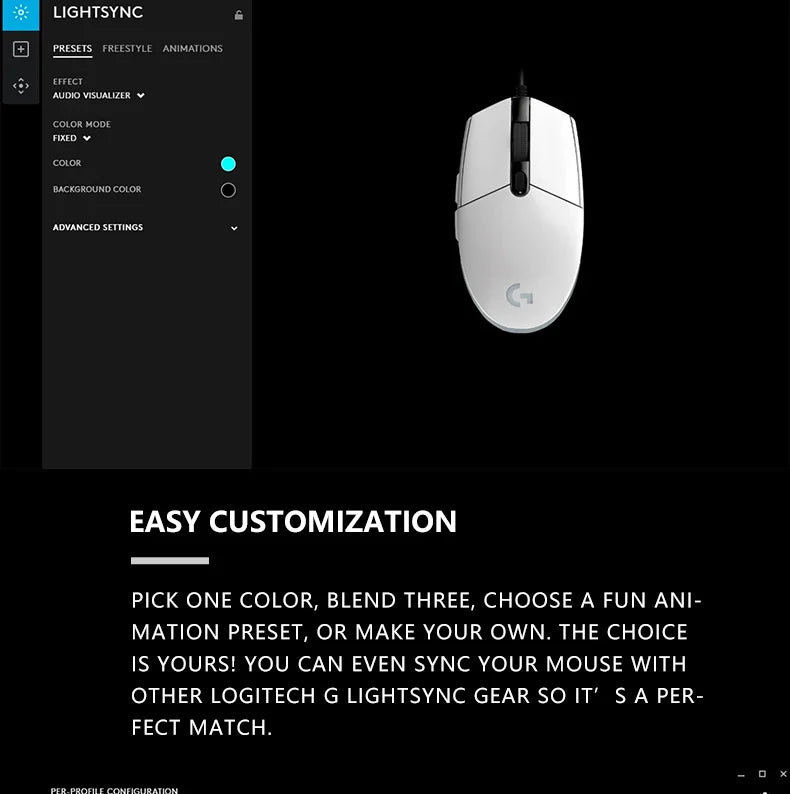 🖱️ Mouse Gamer con Cable Logitech G203 Precisión Profesional, 6 Botones Programables y Diseño Ergonómico