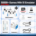Nuevo 128G 50000 + Game Stick X10 Pro 4K Video TV consola de juegos inalámbricos Gamepads Videojuego/64G 20000+ juegos Arcade clásicos