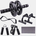 1 juego de fitness de siete piezas, equipo de fitness pequeño para el hogar, cuerda para saltar, dispositivo de agarre, push up, rueda abdominal, m