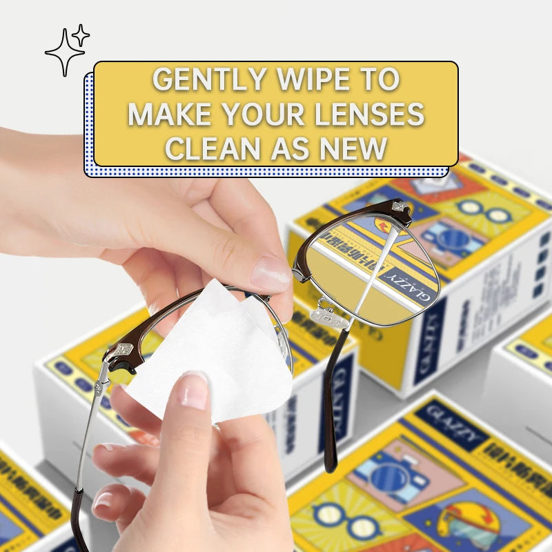Toallitas Desechables para Gafas y Pantallas - Limpieza de Lentes (100 pcs)