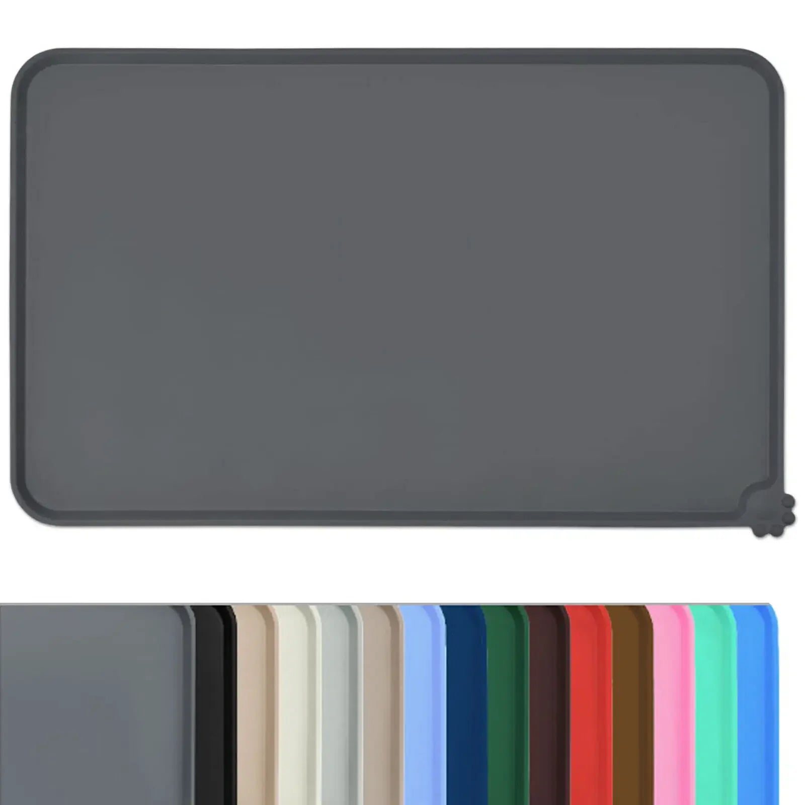 Tapete de Silicona para Comederos de Perros y Gatos – Impermeable, Antideslizante y Fácil de Limpiar