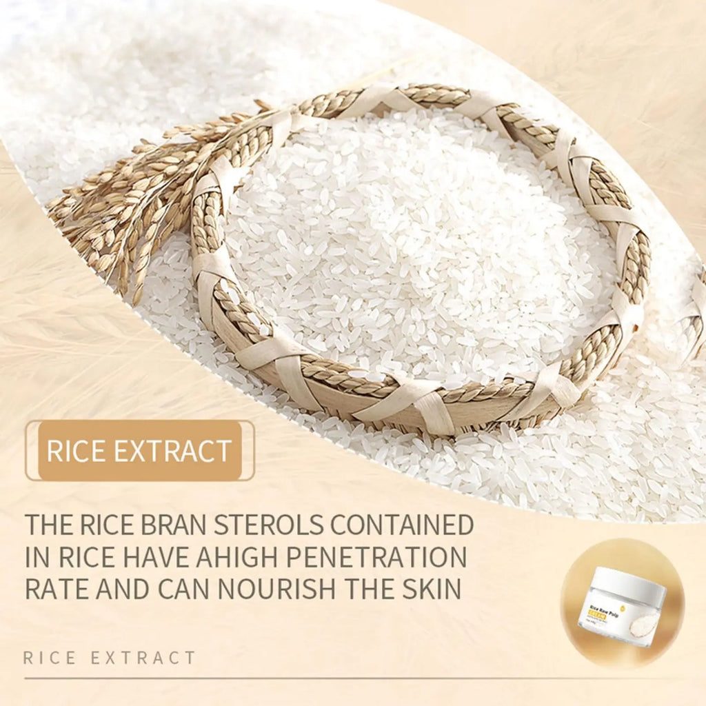 Crema Facial de Arroz - Hidratante Antiedad con Extracto de Arroz 15g