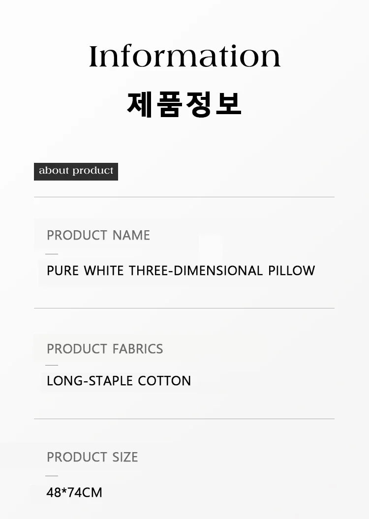 Almohada de Cuerpo Completo de Algodón 100% - Almohada Larga para Dormir con Funda Suave