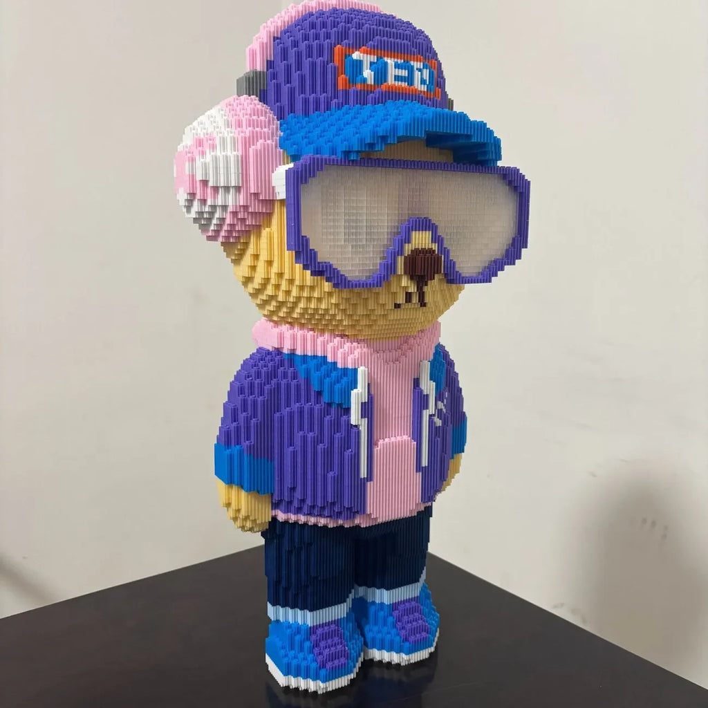 12008 piezas de oso de peluche para sala de estar, juguetes de bloques de construcción decorativos grandes, juego educativo de rompecabezas difícil, oso de peluche Buildin