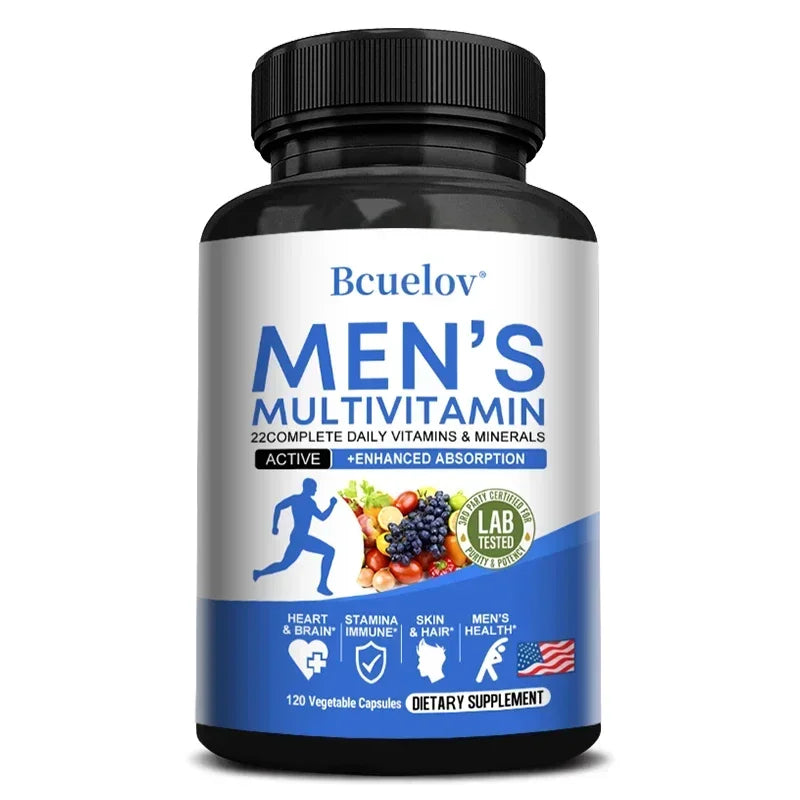 Multivitamina Completa para Hombres Didacat | Vitaminas A, C, D, E, Zinc y B12 para Energía, Inmunidad y Bienestar Integral
