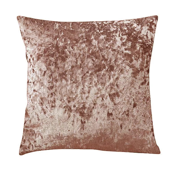 Almohada de terciopelo para sala de estar, cubierta de almohada supersuave de 60x60 cm, utilizada para lanzar sofá, decoración brillante