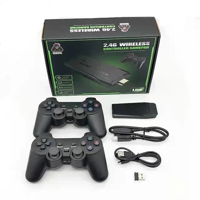 Consola de videojuegos portátil, 4K, 2,4G, control inalámbrico, consola de videojuegos clásica retro inalámbrica, incluida más de 10000 juegos