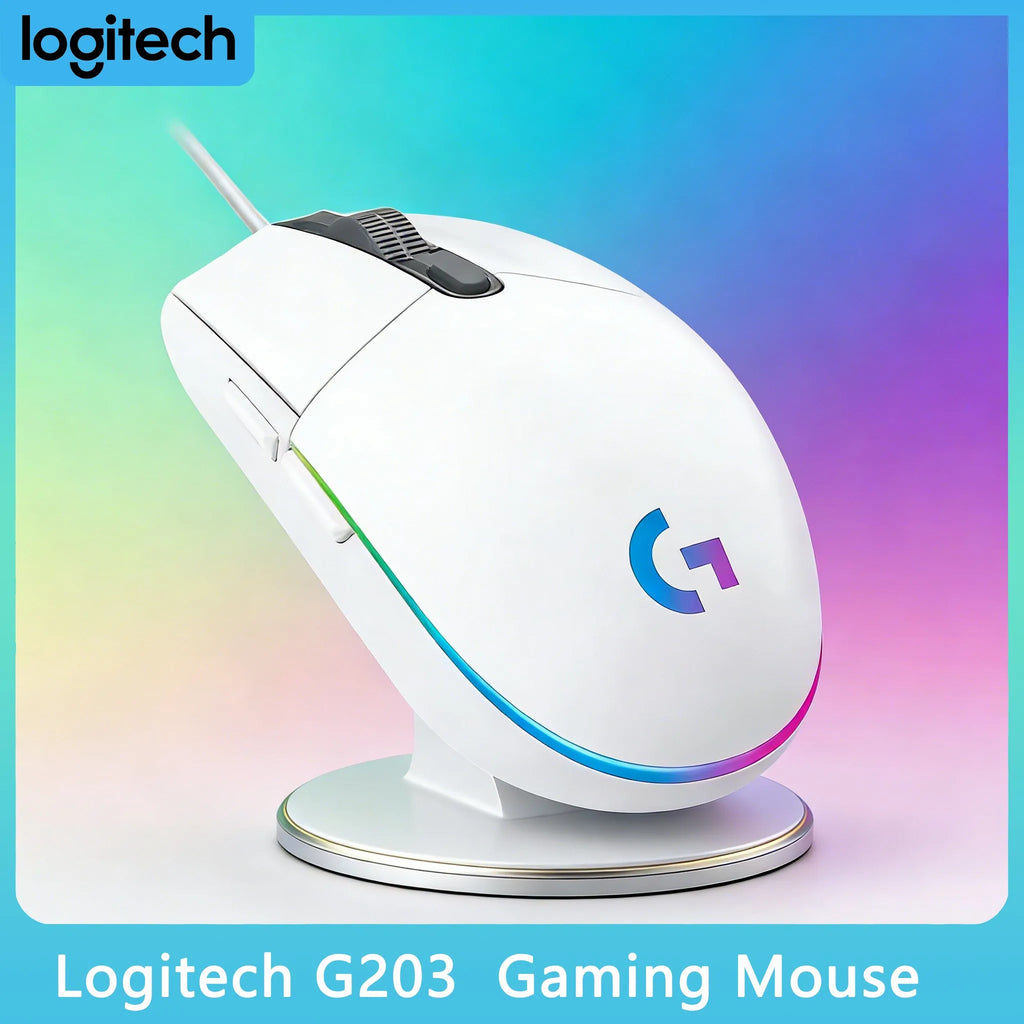 Mouse Logitech G203 | Precisión y Comodidad para Home Office y Gaming Ligero