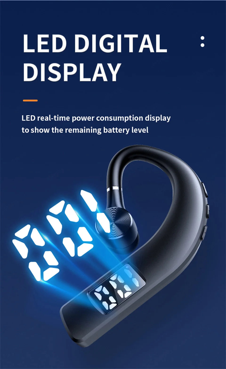 Auriculares Bluetooth con Micrófono para Conducir - Manos Libres con Cancelación de Ruido