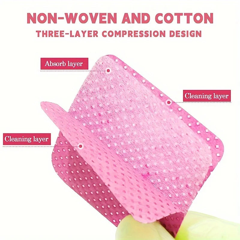 Toallitas para Uñas sin Pelusa - Limpieza Profesional para Manicure (200 pcs)