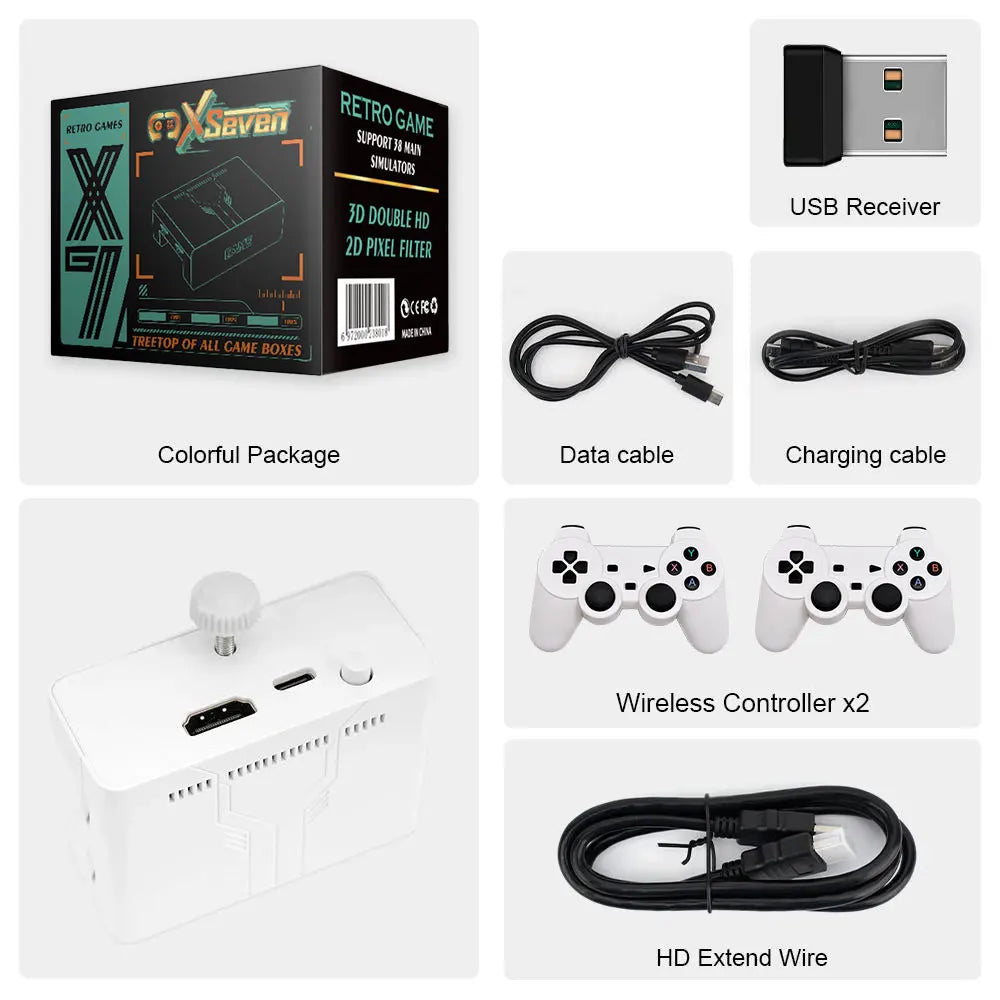 Consola Retro Y7 Super TV Game Box - 10,000+ Juegos HD Dual Control 128GB