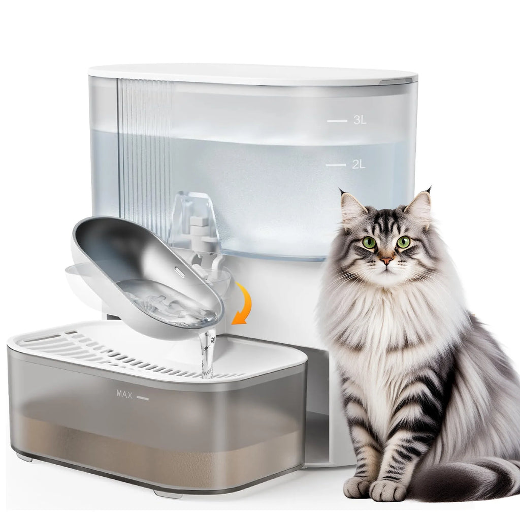 🐾 Fuente de Agua Automática para Mascotas 3L | Sin Filtro, Silenciosa y con Autolimpieza Agua siempre fresca, limpia y segura para tu mascota — sin filtros ni cables