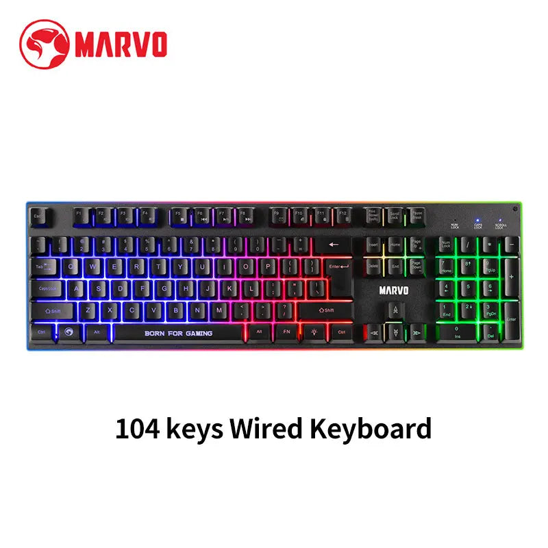🎮 Kit Gamer MARVO 4 en 1 RGB Teclado + Mouse + Audífonos + Mousepad | Rendimiento Total para Gaming