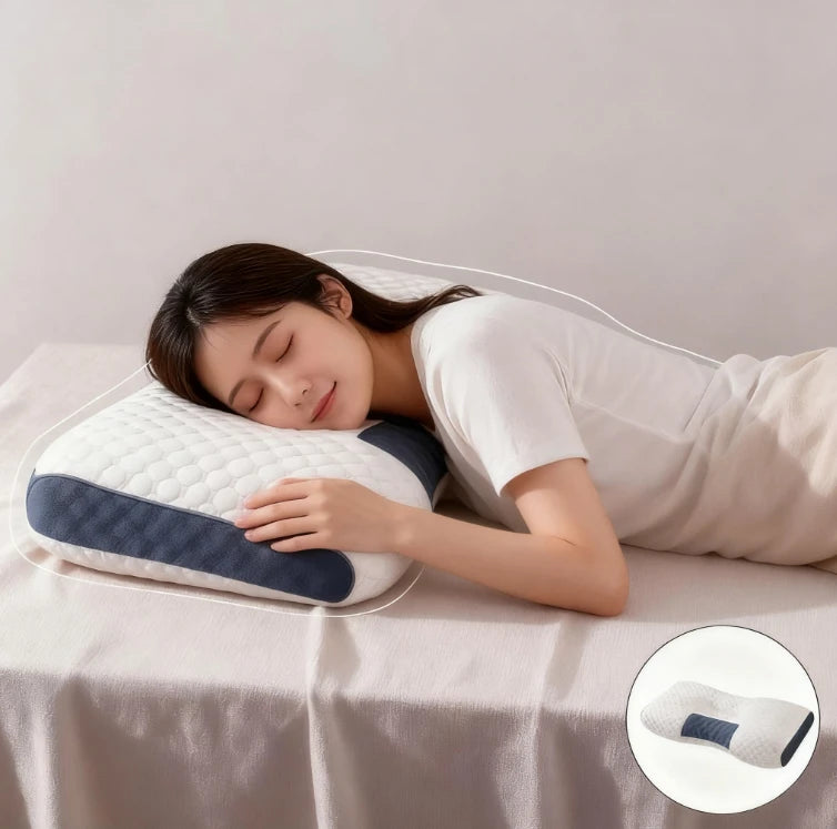 Almohada de masaje de punto lavable de alta calidad, soporte para el cuello para dormir mejor, almohada hipoalergénica, almohada para el hogar no se colapaza