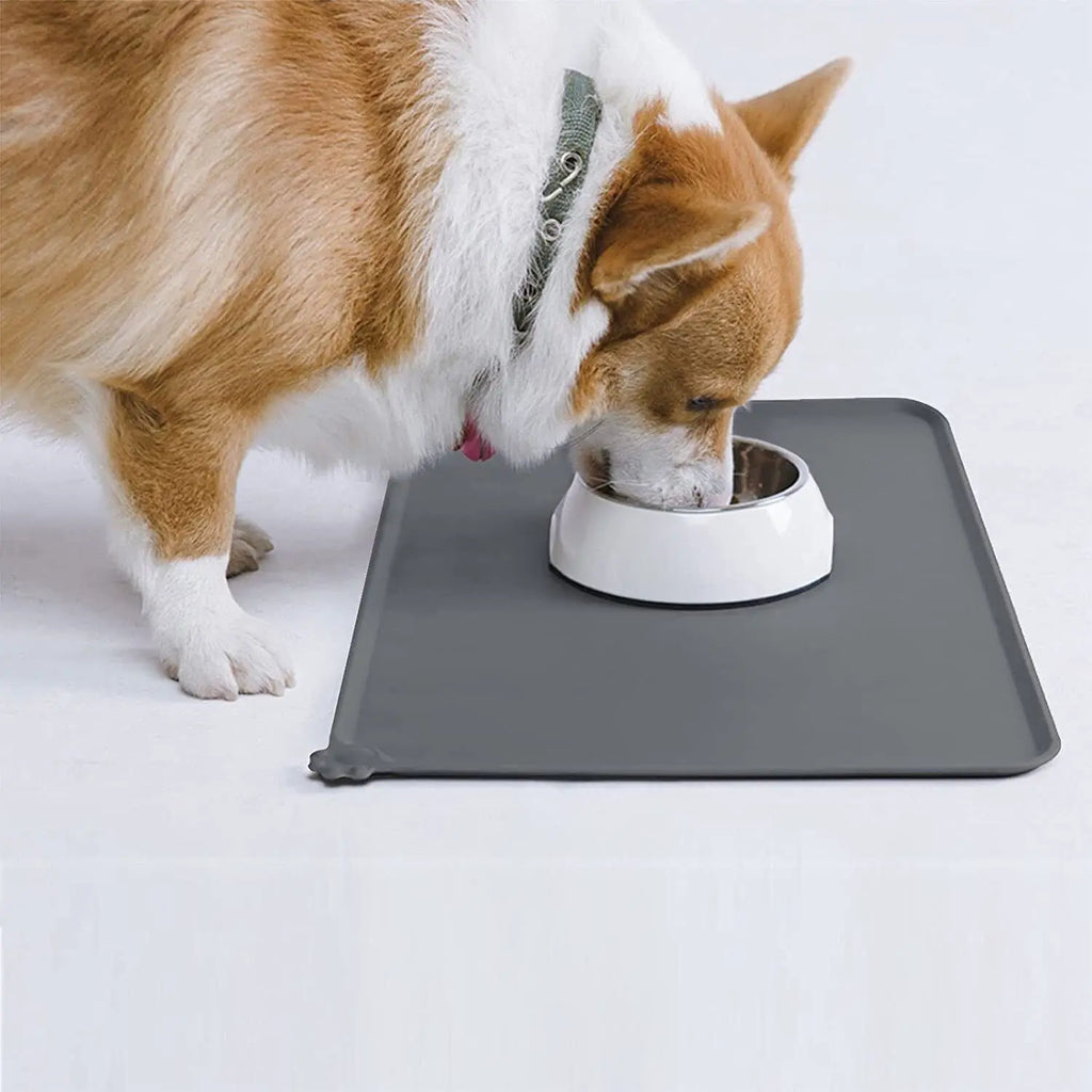 Tapete de Silicona para Comederos de Perros y Gatos – Impermeable, Antideslizante y Fácil de Limpiar
