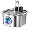 Fuente de Agua Automática para Gatos 3L de Acero Inoxidable – Bebedero Inalámbrico con Sensor Inteligente