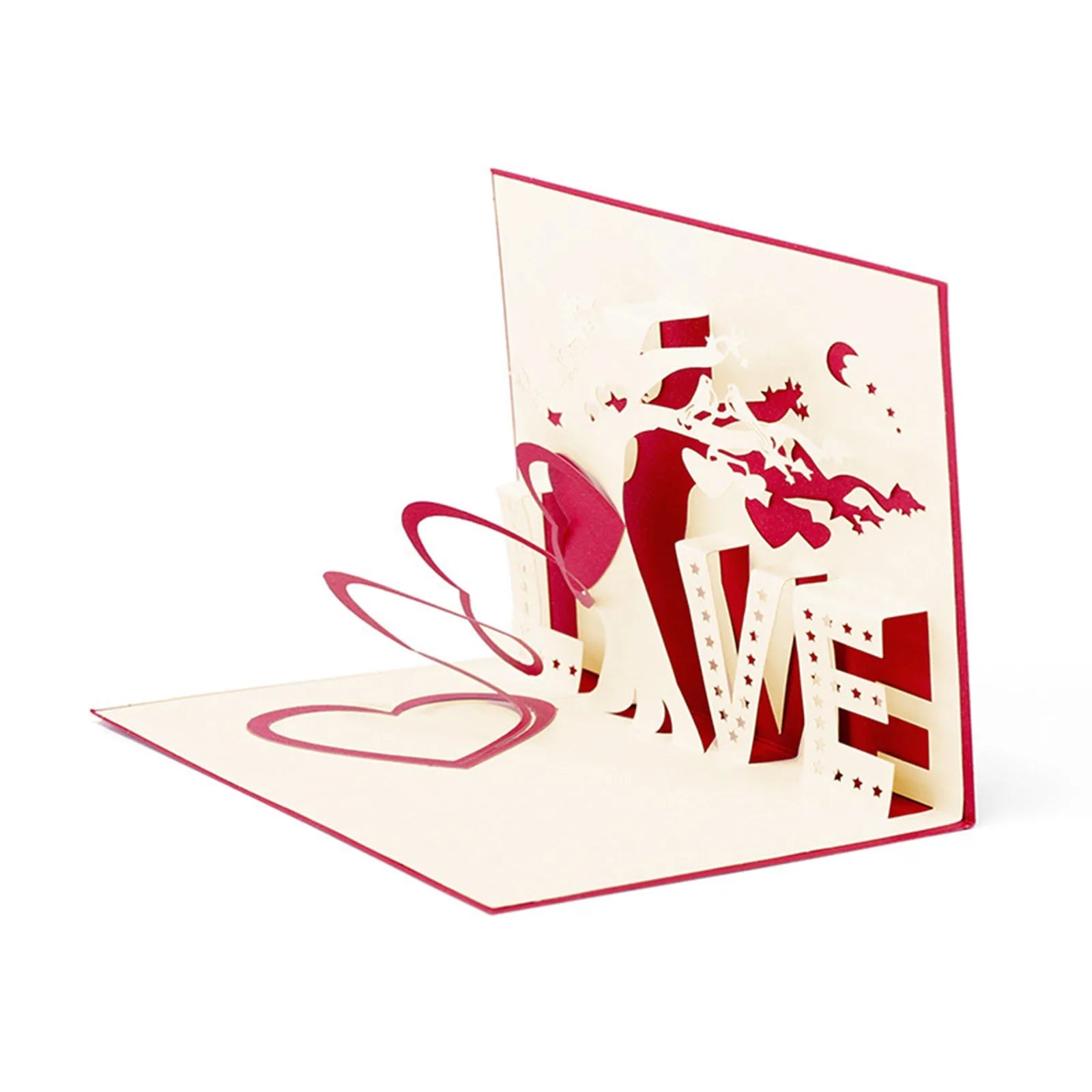 Tarjeta de Felicitación Tridimensional para el Día de San Valentín, Tarjeta de Regalo, Regalos para Fiestas, Decoración para Bodas