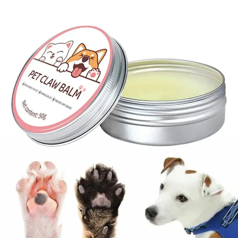 Bálsamo para patas de gatos, 50g, crema protectora para patas de perros y gatos, Protector de nariz para mascotas, hidratante, grietas para mascotas, accesorios de reparación de pies para gatos