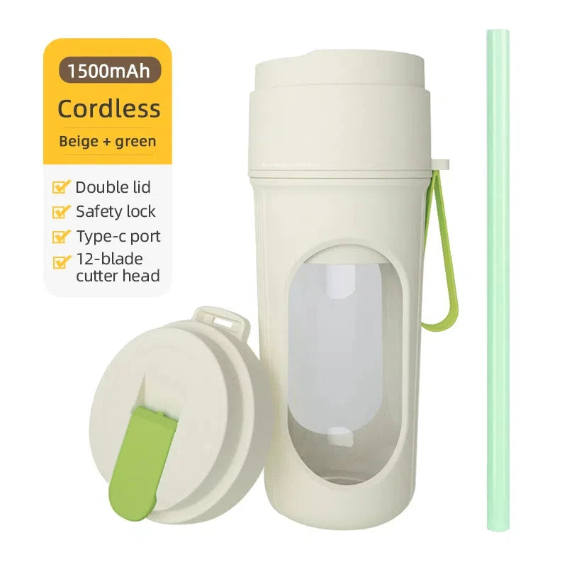 Licuadora Portátil Recargable 6 Cuchillas - Batidora Personal para Smoothies