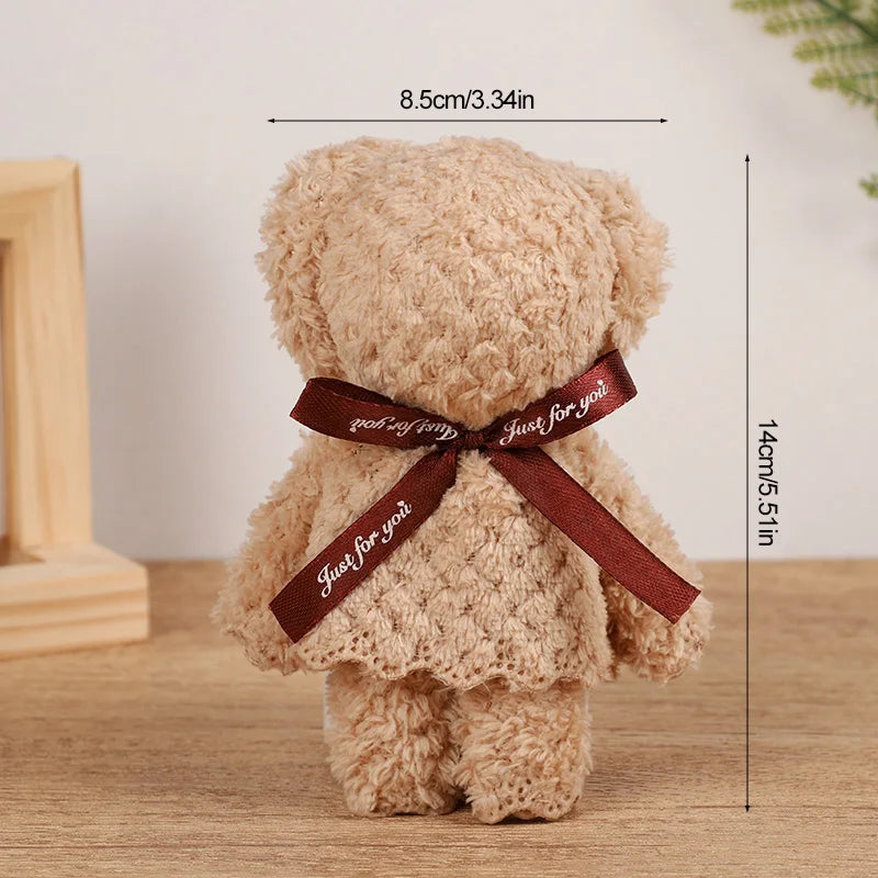1-10 Uds. Toalla de oso de peluche, regalo para Baby Shower, recuerdos de fiesta de cumpleaños para niños, regalo de invitados de aniversario de boda, decoración navideña de Pascua