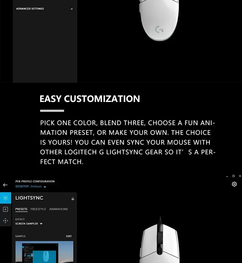 🖱️ Mouse Gamer con Cable Logitech G203 Precisión Profesional, 6 Botones Programables y Diseño Ergonómico