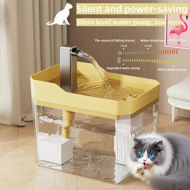 Bebedero Automático para Gatos de 1.5L con Filtro USB, Dispensador de Agua para Mascotas con Circulación de Agua Fresca para Gatos y Perros Pequeños