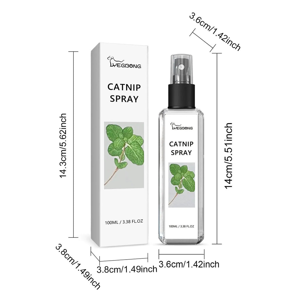 Spray Natural de Hierba Gatera para Gatos – Estimulante, Calmante y Entrenamiento de Mascotas