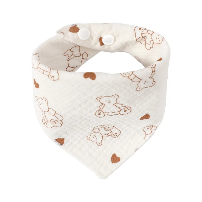 Toallitas de Muselina para Bebé - Baberos Absorbentes con Diseños de Animales