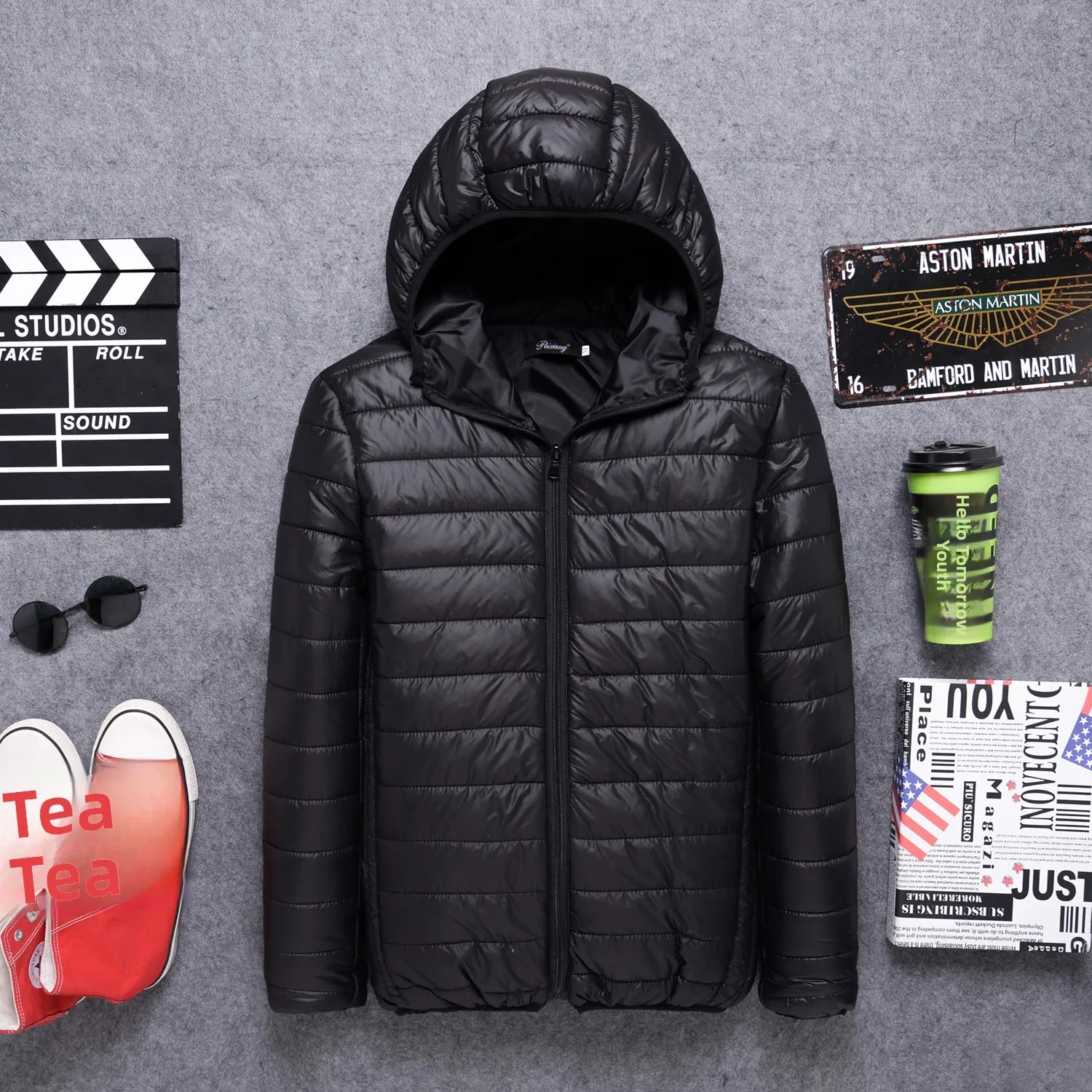 Chaqueta de plumón para hombre, nueva tendencia de primavera, otoño e invierno, ra, uesa, estilo casual, corte están...