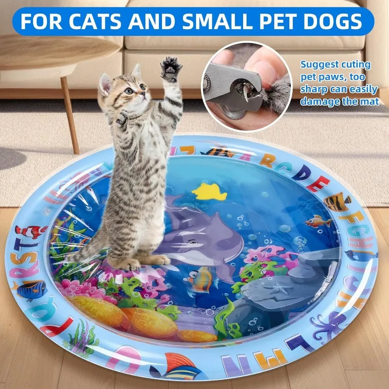 Alfombra Sensorial de Agua para Gatos y Perros – Juguete Interactivo Refrescante para Mascotas